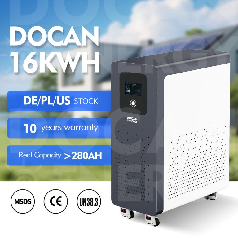 eu us china stock 51.2v 300ah 16kwh vertical lifepo4 battery pack with 200a bms wifi/bluetooth/touch screen for home energy storage