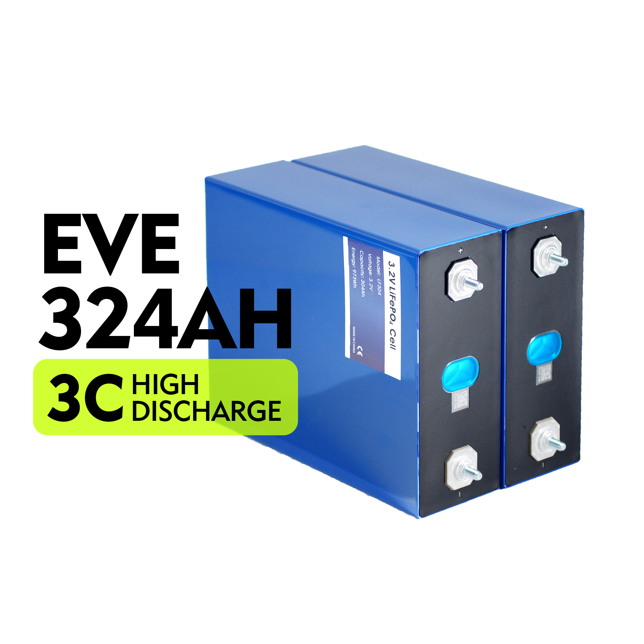 EVE 324Ah LiFePO4 Prismatic Cell Energy Storage