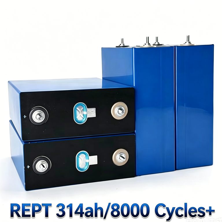 REPT 314Ah LiFePO4 battery cell for 48V 16kWh solar storage system