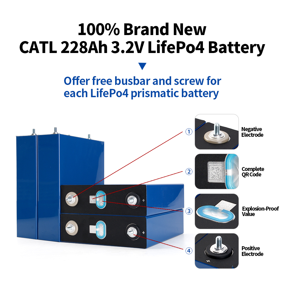 High Capacity CATL 228Ah Battery Cell for Residential ESS Projects