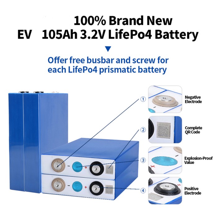Original EVE 105Ah 110Ah LiFePO4 Pramastic Battery | EU US Stock - Image 6