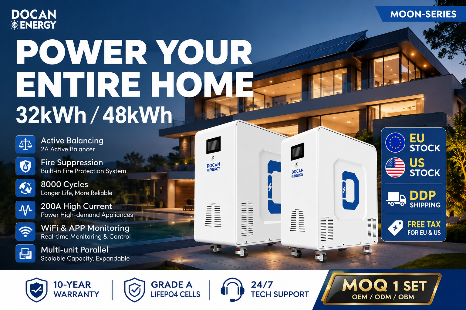 48kWh LiFePO4 Battery Pack